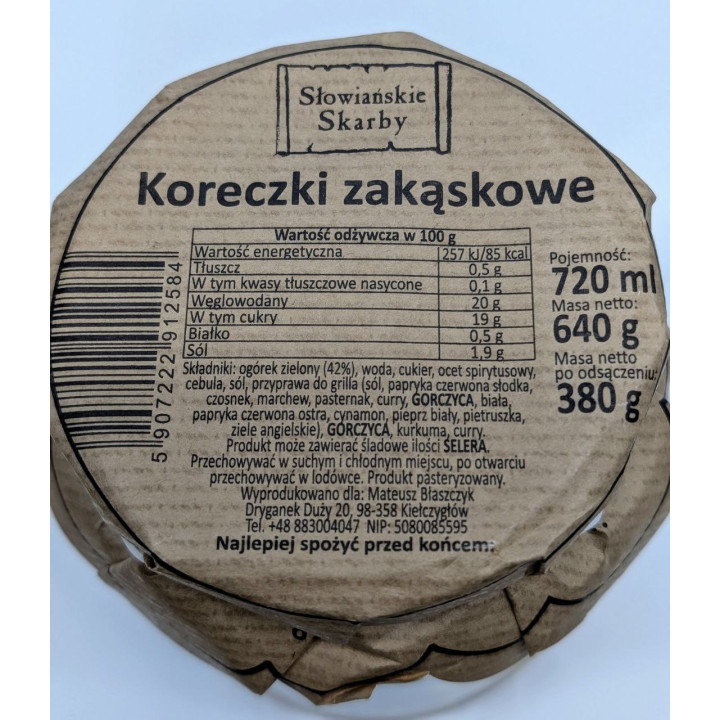 Koreczki zakąsowe 720ml