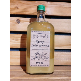 Syrop imbir z cytryną 500ml 50% sok z owoców