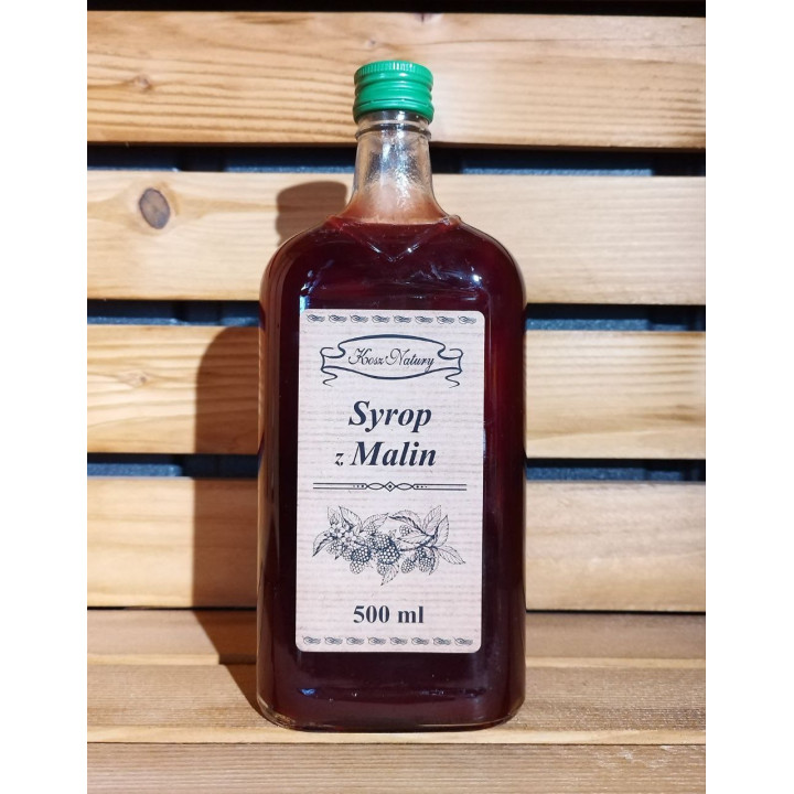 Syrop z malin 500ml 50% sok z owoców