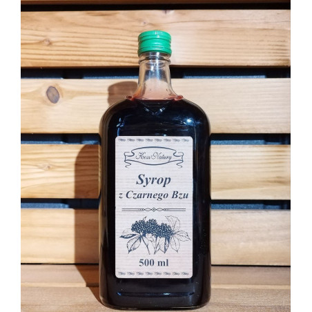 Syrop z czarnego bzu 500ml 50% sok z owoców