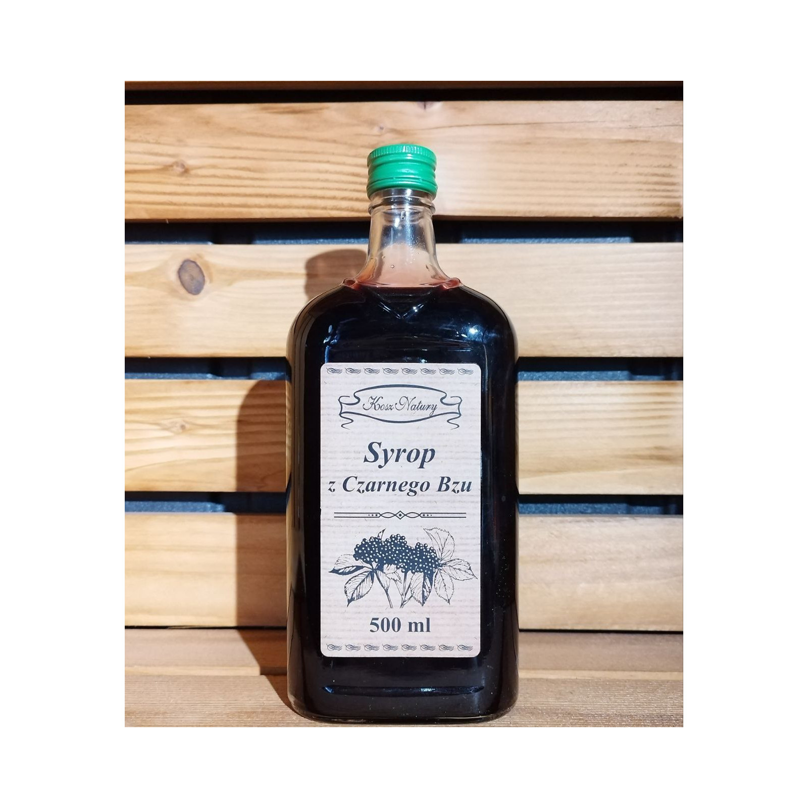 Syrop z czarnego bzu 500ml 50% sok z owoców