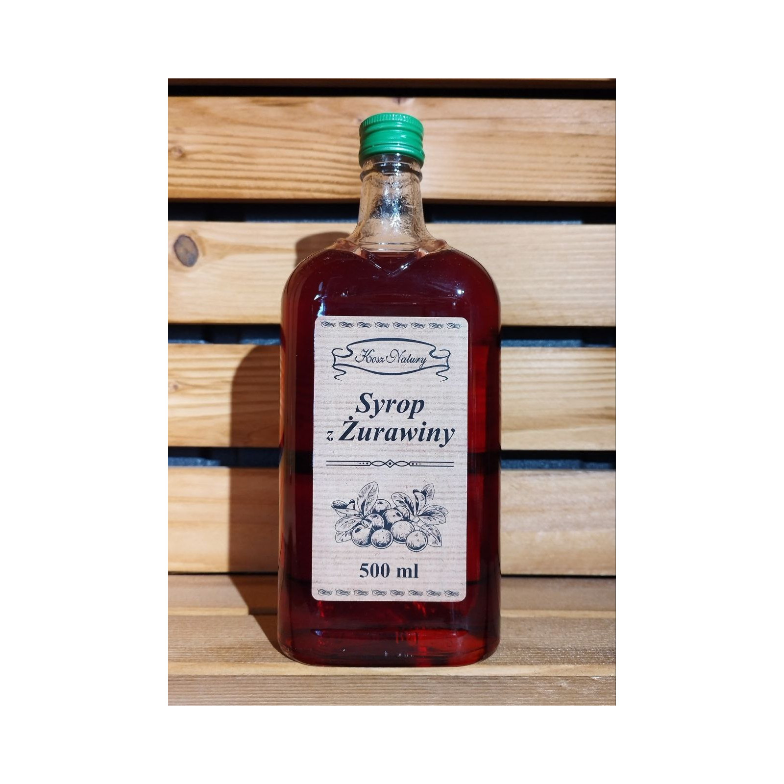 Syrop z żurawiny 500ml 50% sok z owoców