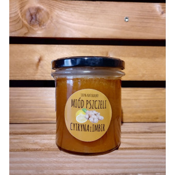 Miód z cytryną i imbirem 410g