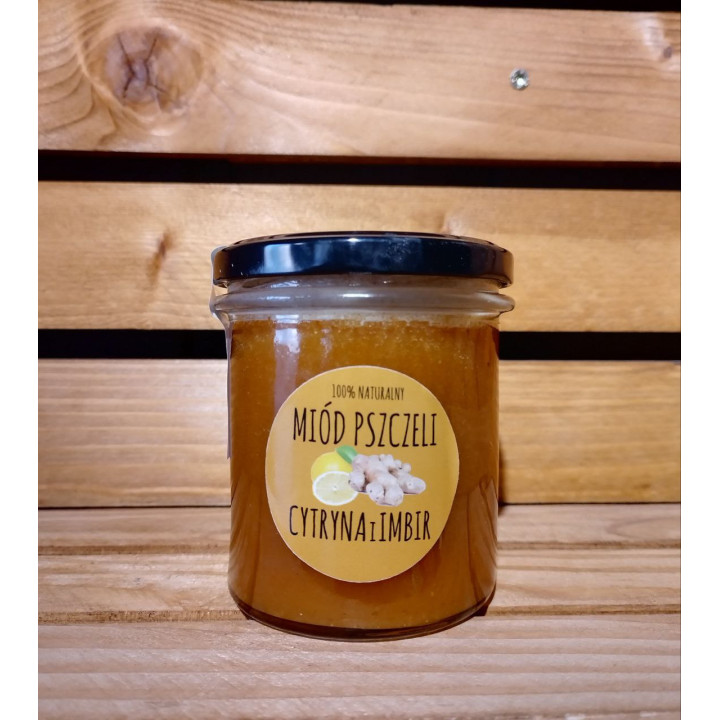 Miód z cytryną i imbirem 410g