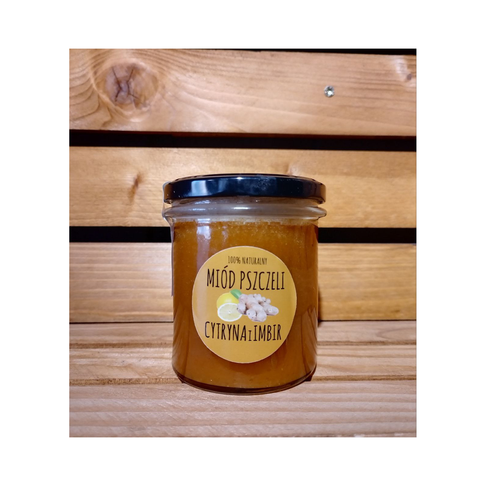 Miód z cytryną i imbirem 410g