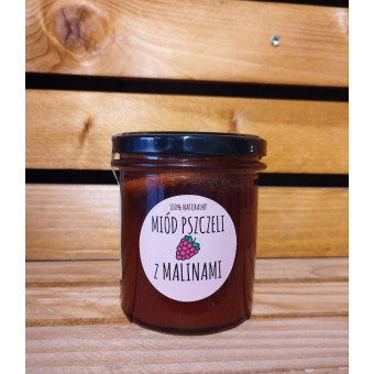 Miód z maliną liofilizowaną 410g