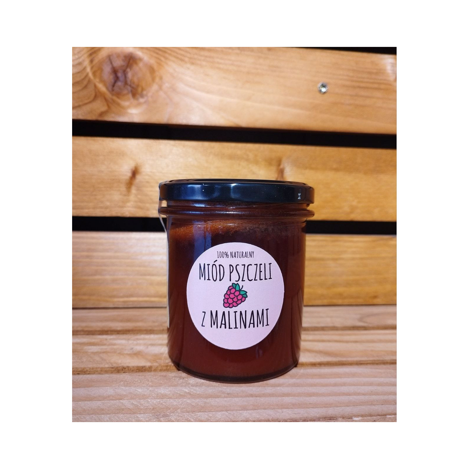 Miód z maliną liofilizowaną 410g