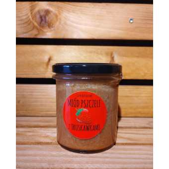 Miód z truskawką liofilizowaną 410g