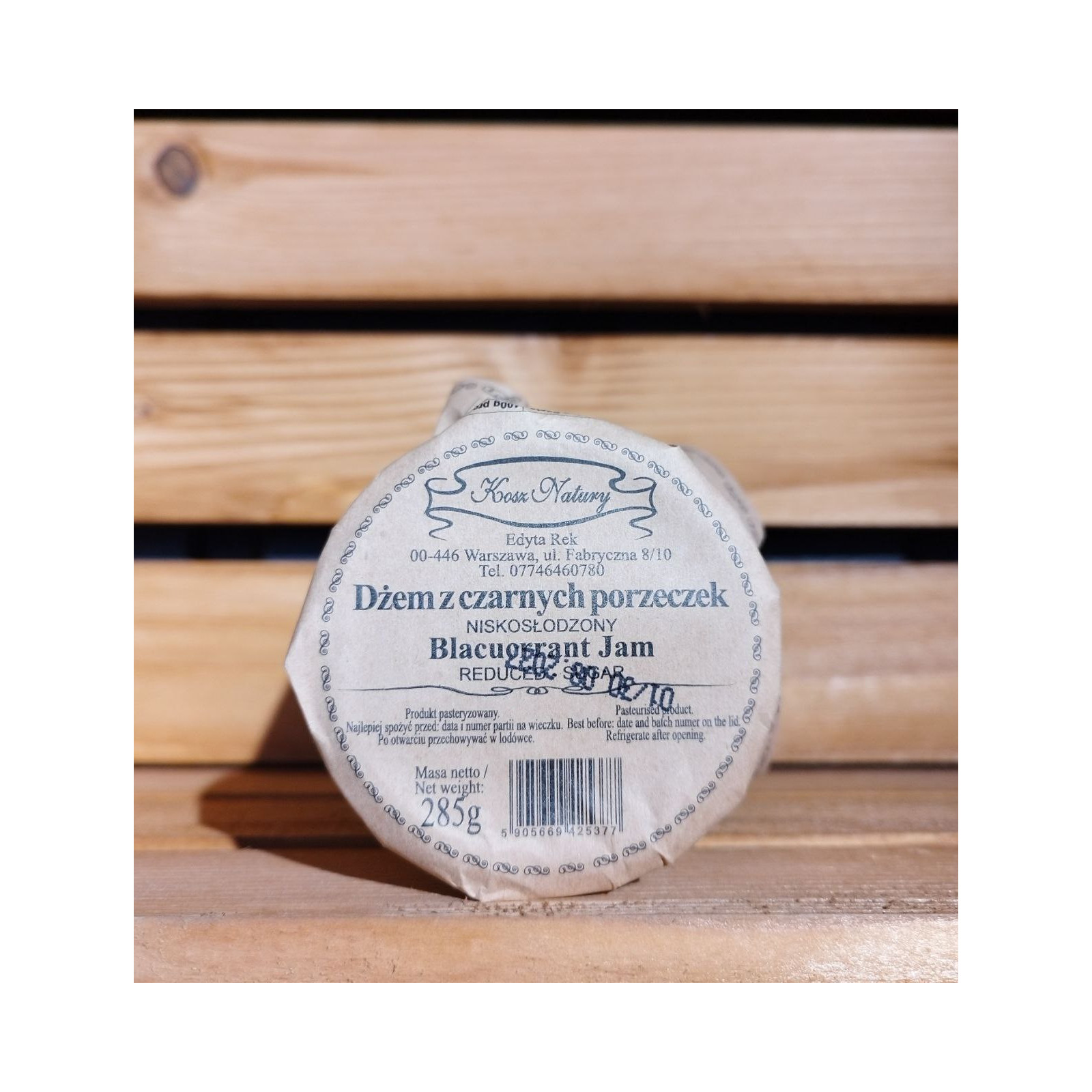 Dżem z czarnych porzeczek 285g