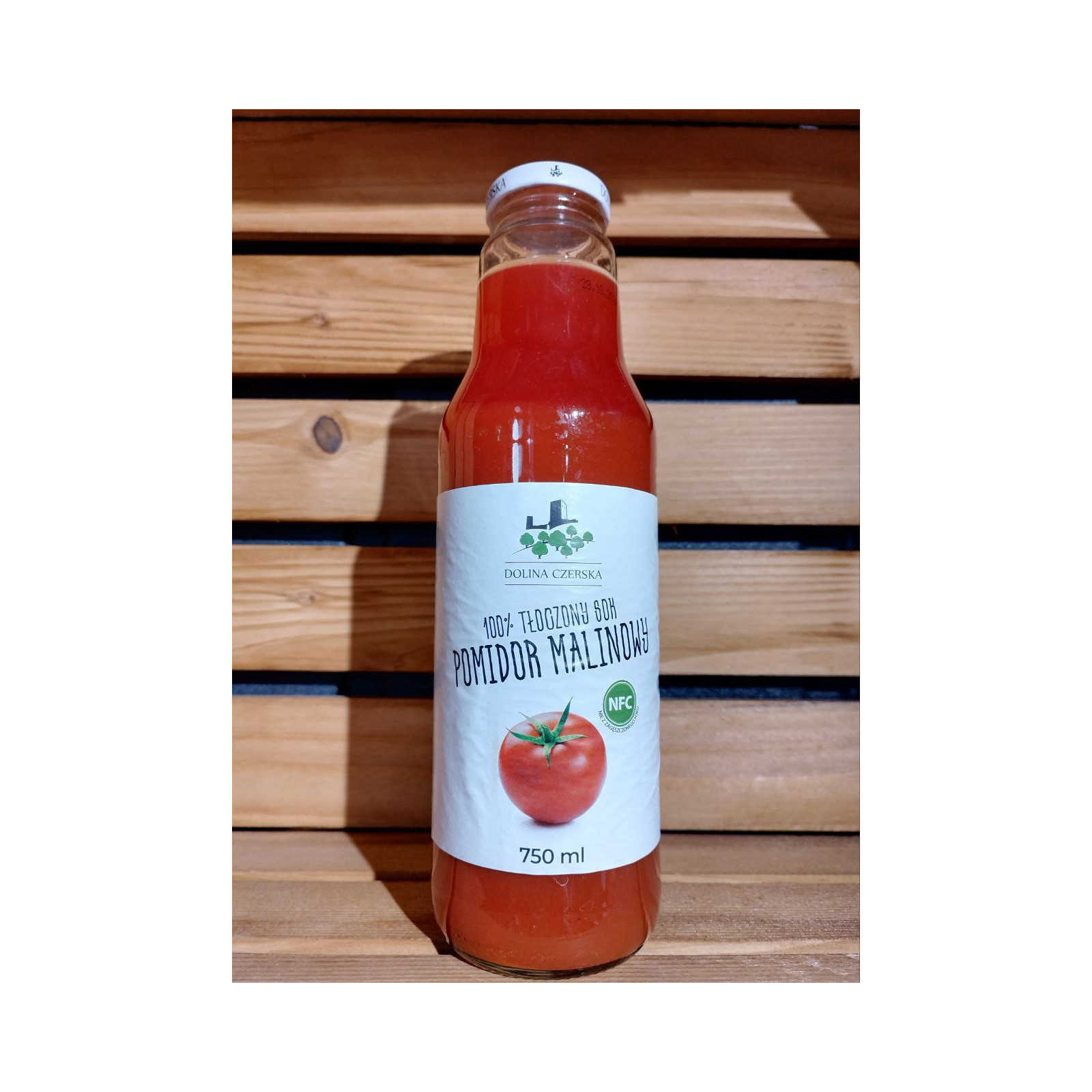 Sok z pomidorów malinowych 750ml 100% tłoczony NFC