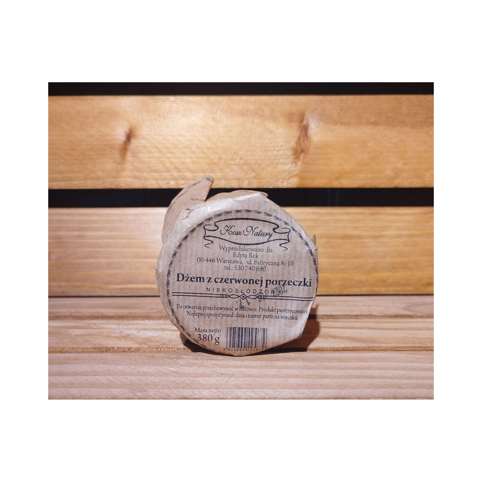 Dżem z czerwonych porzeczek380g