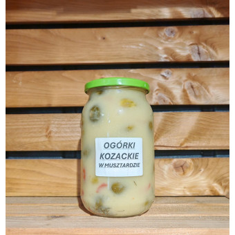 KOZACKIE Ogórki w musztardzie 900ml