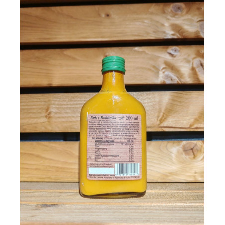Sok z rokitnika 100% BEZ CUKRU 200ml