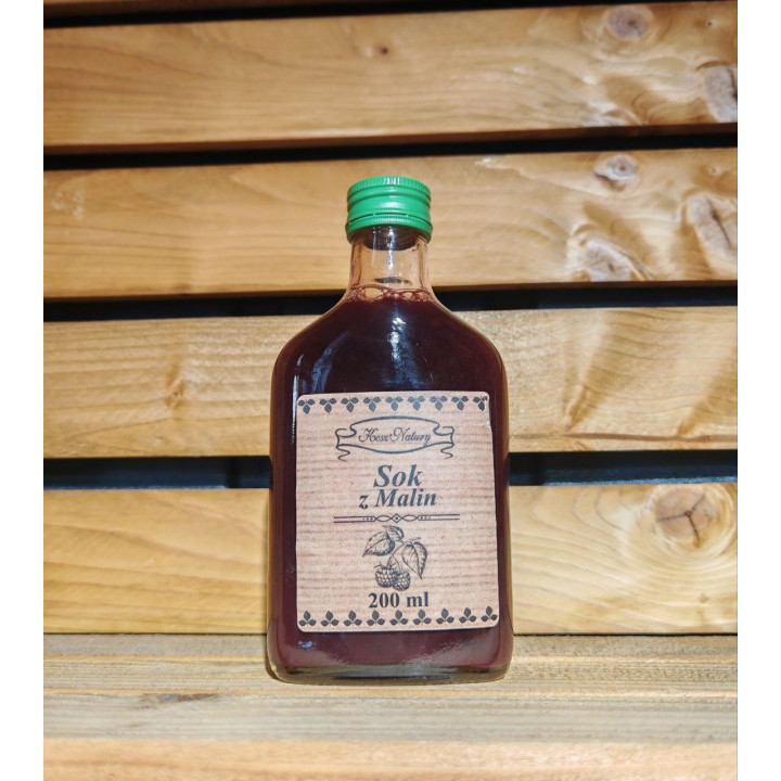 Sok z malin 100% BEZ CUKRU 200ml