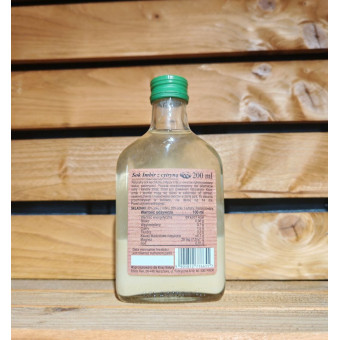 Sok imbir z cytryną 100% BEZ CUKRU 200ml