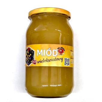 Miód Wielokwiatowy duży 1250 g