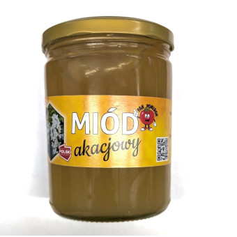 Miód Akacjowy średni 590 g